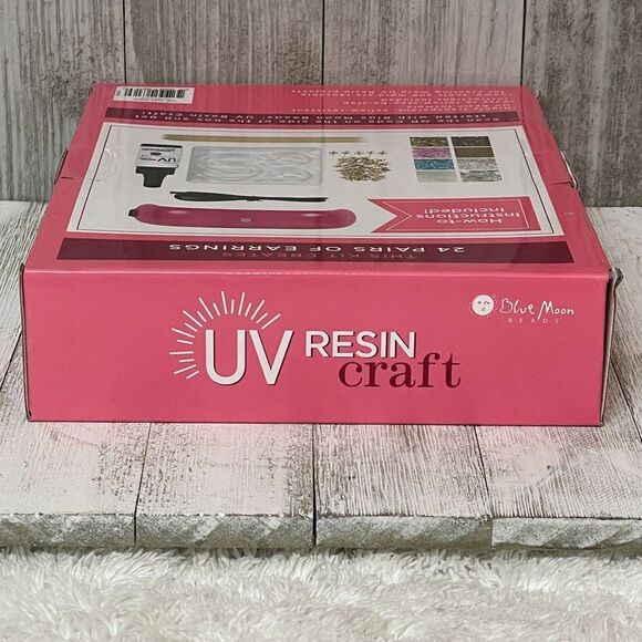 Blue Moon UV Resin Craft Earring Making Kit NEW NIP - Picture 4 of 4